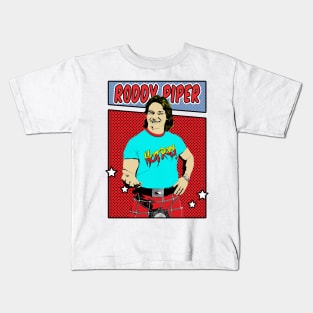 Roddy Piper Pop Art Comic Style Kids T-Shirt